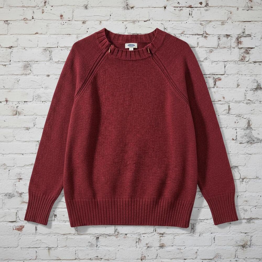 Old Navy Dark Red Maternity Zip Neck  Sweater Size Small